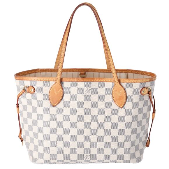 Louis Vuitton Neverfull PM Tote Bag N51110 Azur Damier Canvas - Picture 1 of 9